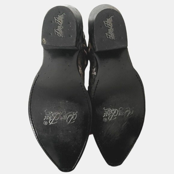 DAN POST Star Struck Patriotic Cowboy Boot Sz 9 4th July Snip Toe Distressed Lea - Picture 8 of 11